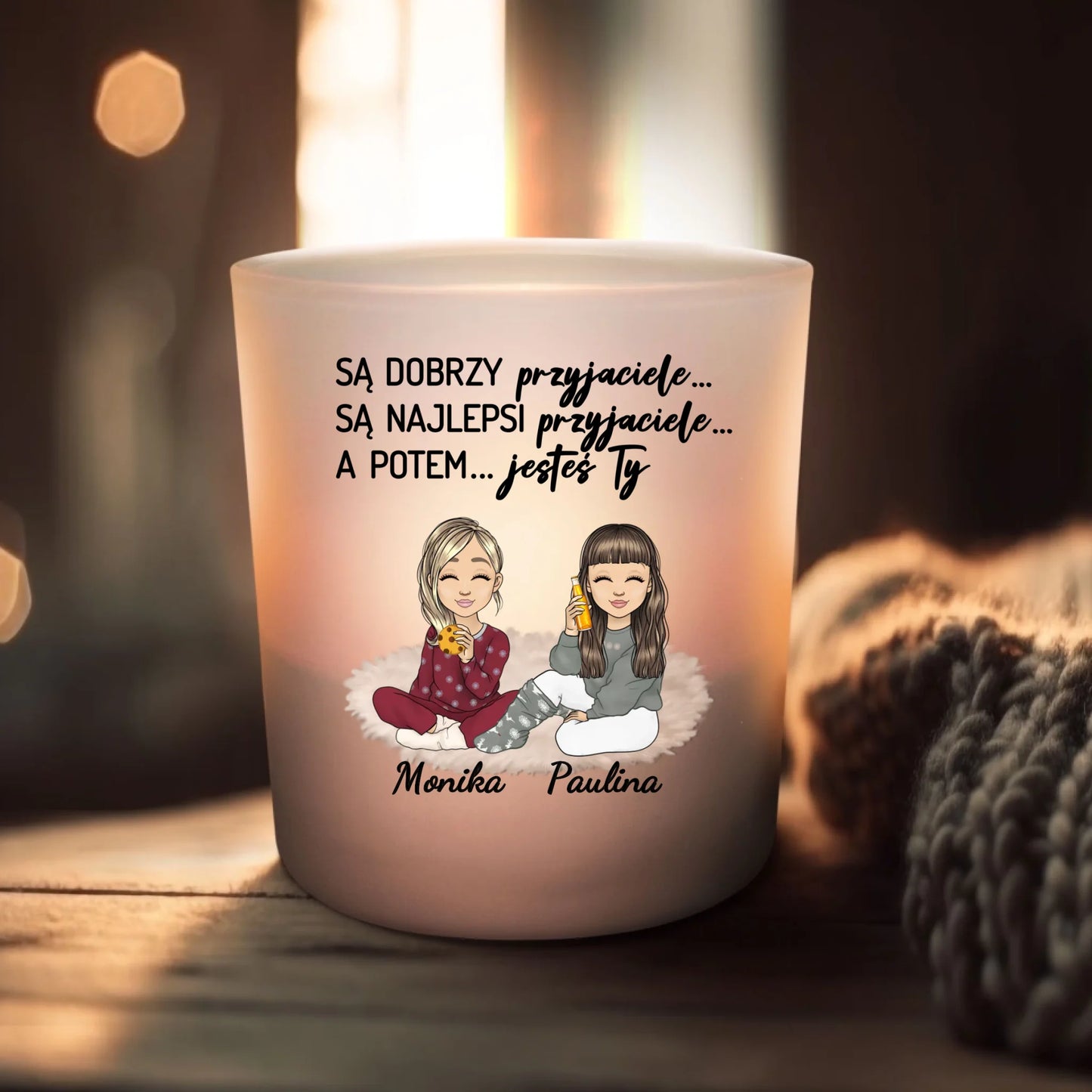 Bliskie osoby - Personalizowany świecznik