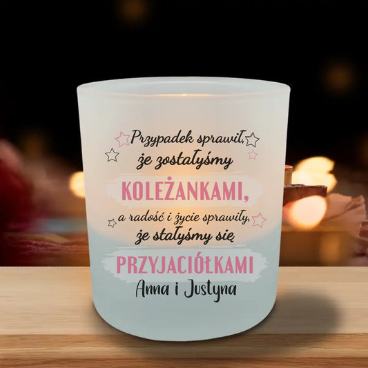 Od koleżanki do przyjaciółki - Personalizowany świecznik