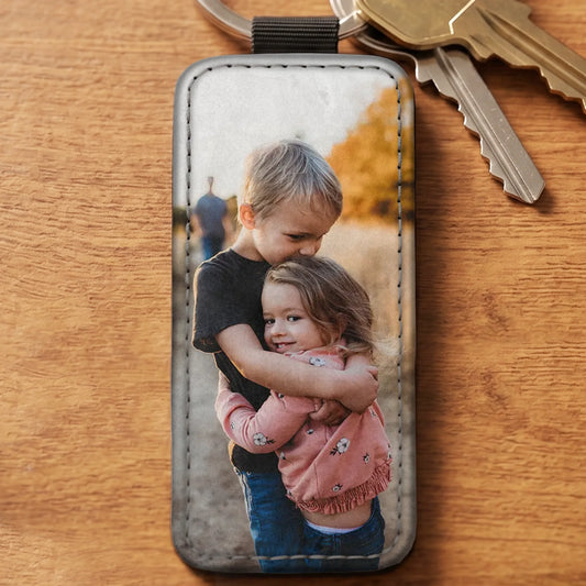 Twoje zdjęcie - Personalizowany brelok z ekoskóry