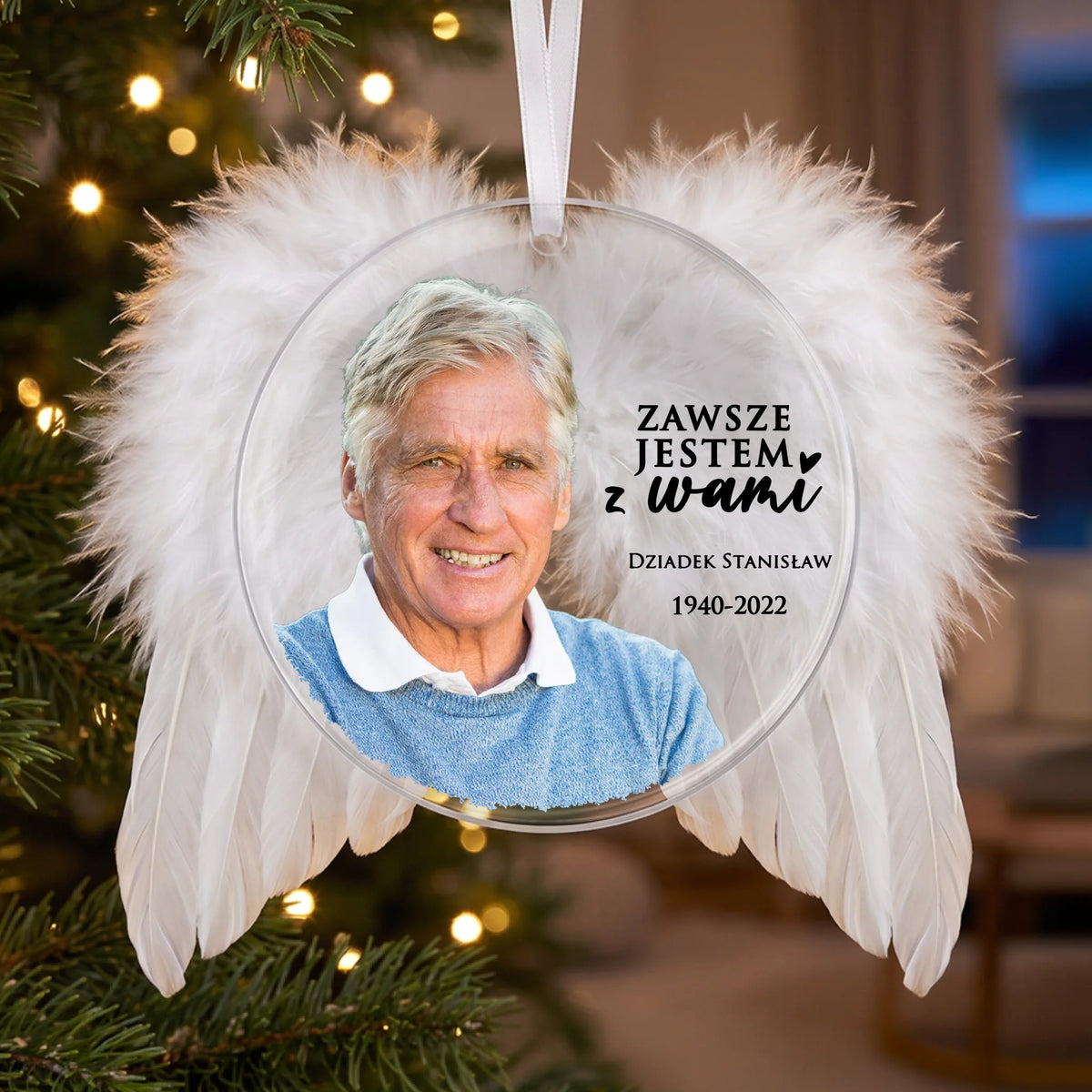 store angel wings ornament 1x